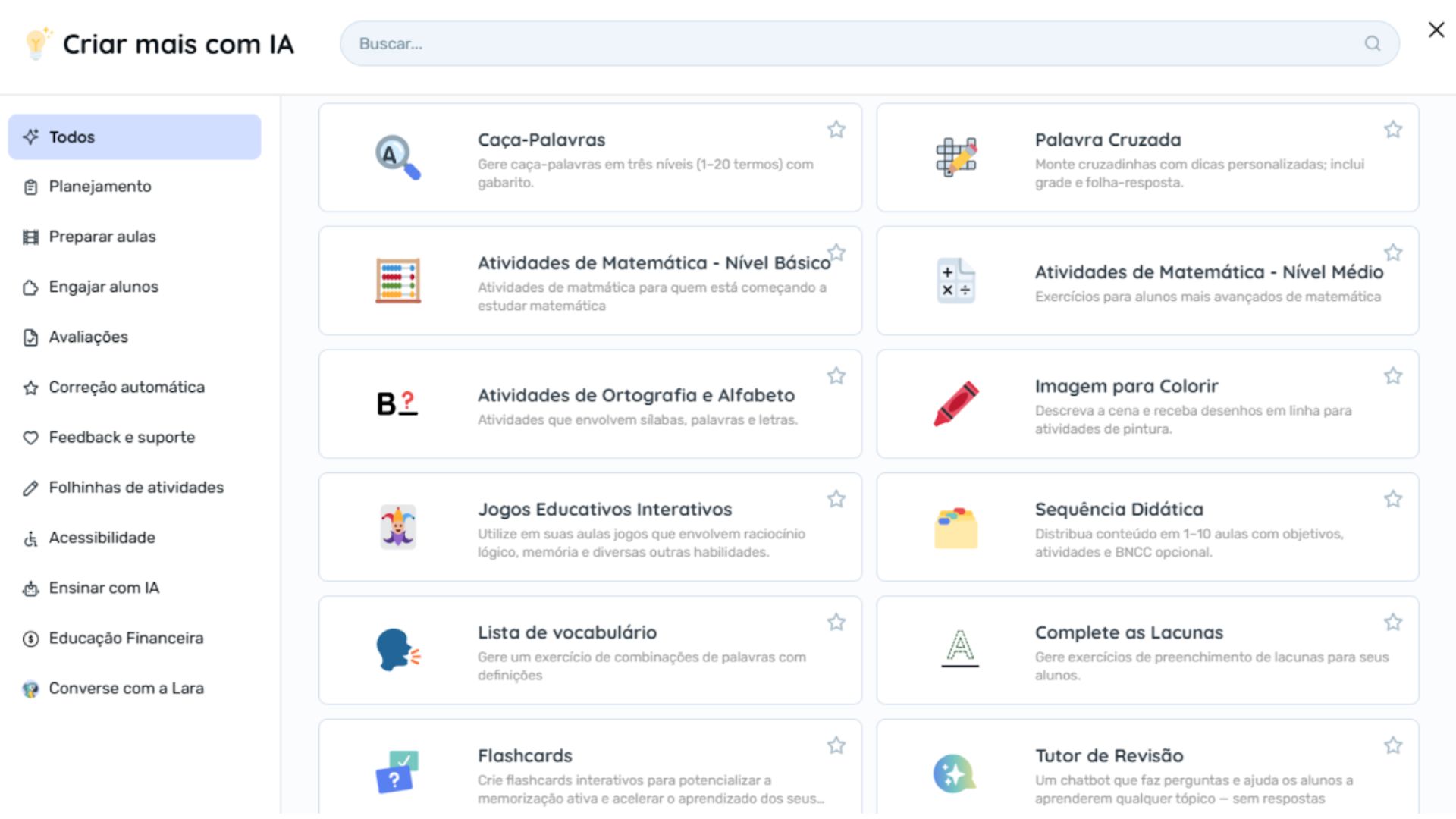 Imagem mostra dashboard da plataforma Teachy de Inteligência Artificial para professores