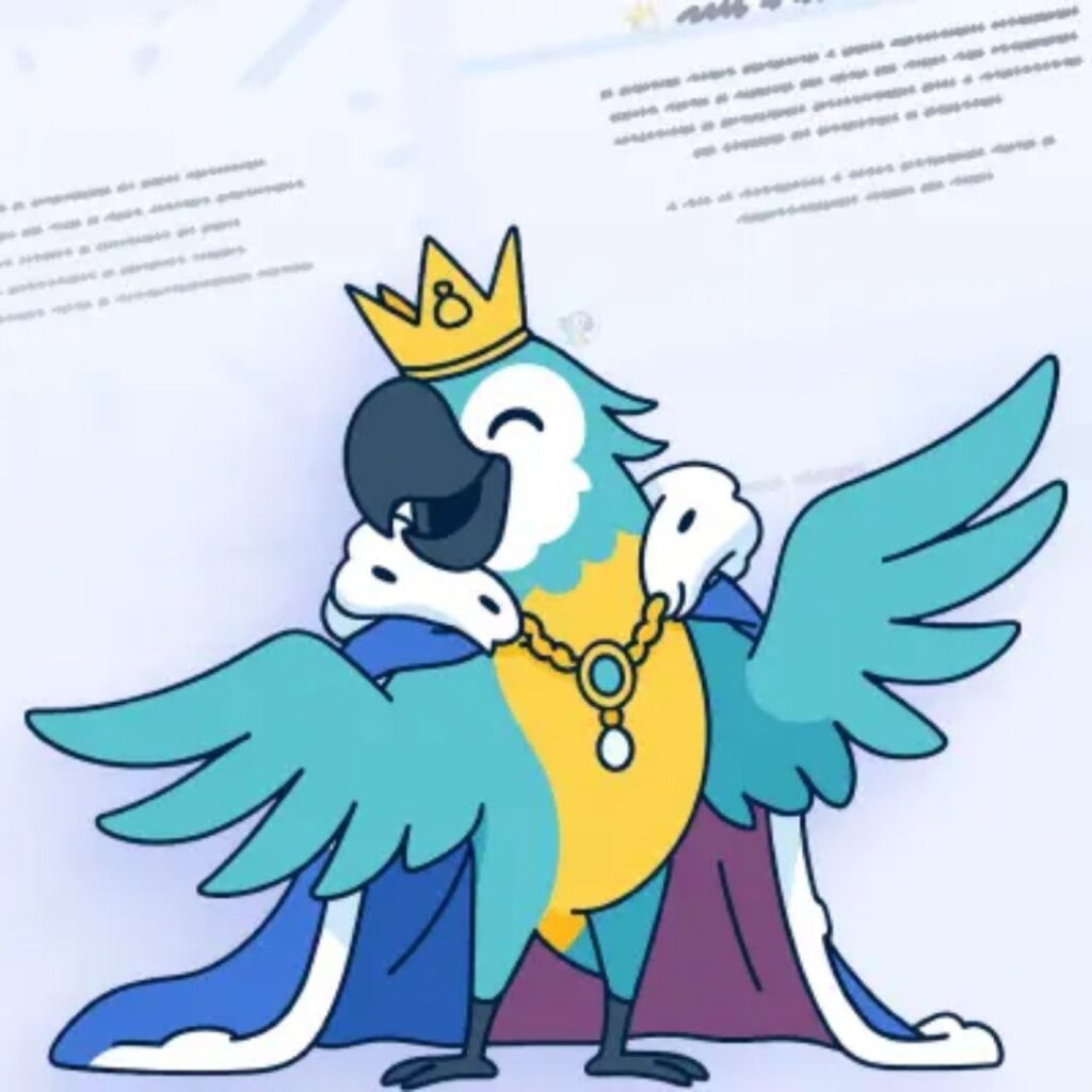 Imagem mostra mascote da plataforma Teachy de Inteligêncioa Artificial para professores